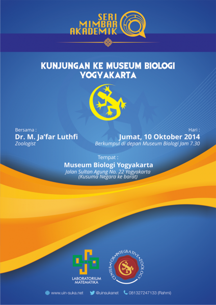 kunjungan ke museum biologi yogyakarta - uin suka net - laboratorium matematika - center for integrative zoology